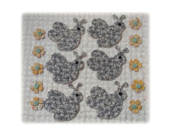 Vintage Feedsack Quilt Applique: Bees & Flowers, Slow Stitching