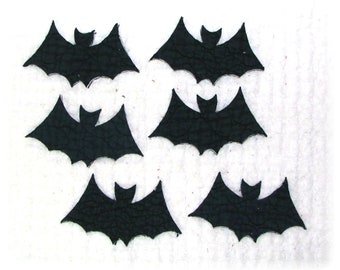Vintage Black Bat Quilt Appliques: Halloween Die Cuts, Cut Outs Slow Stitching