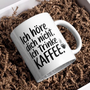 Funny coffee mug I can&#39;t hear you I&#39;m drinking coffee gift for colleagues morning grouch office home office humor coffee mug