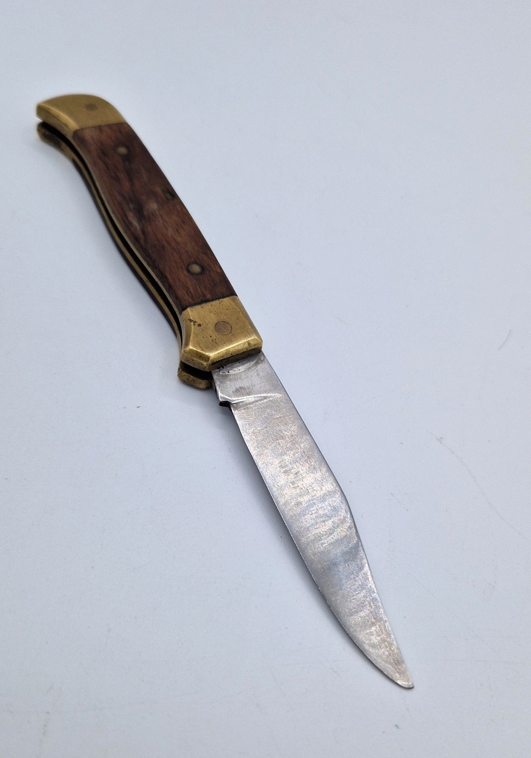 Couteau De Poche Vintage INOX Espagnol - Modèle Albacete 1970 - Occasion Collector