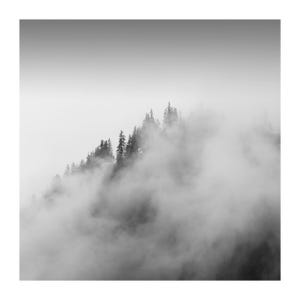 Photography, mountains in the fog