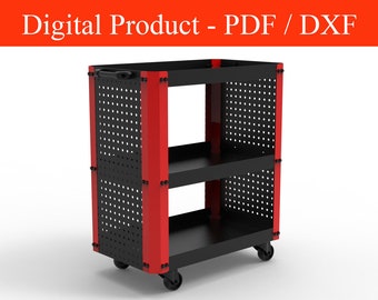 Tool Cart - Tool Organizer Plan DXF PDF