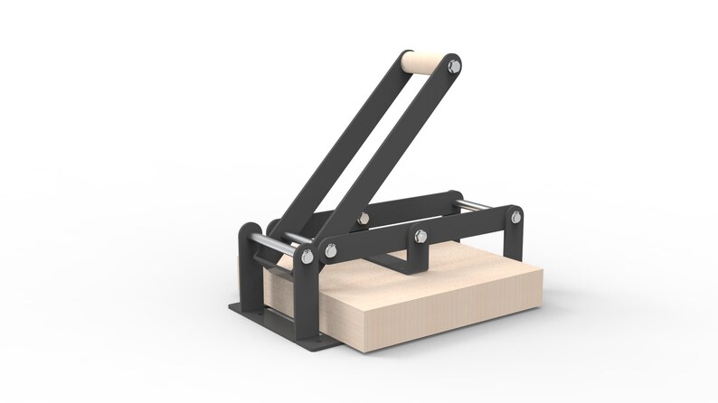 Foldable Manual Press Clamp | Wooden Press Jig Plans | DIY Hand Press Design | Portable Workbench Clamp Tool | Digital Download CNC Files image 4