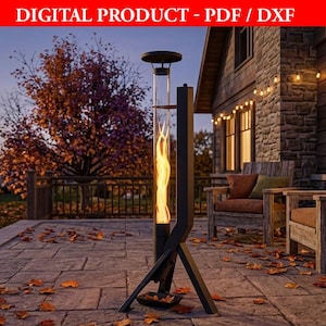 Rocket Stove,  PELLET STOVE, Feuerseule, Pelet Sobası, Missile Pellet Stove Plan Digital Files Pdf Dxf Igs