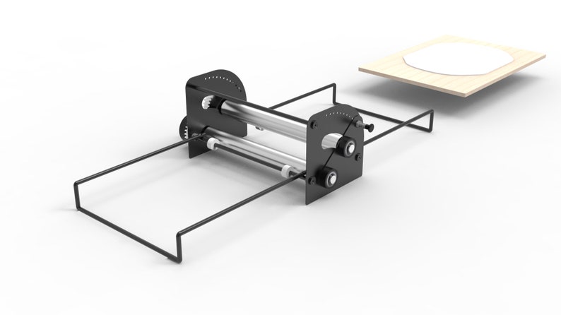 Machine à façonner la pâte, Dilution à l'argile, Presse à pâte à rouleaux, Dilution de la pâte, Pâte à croissants, Découpe laser, Plan en bois DXF PDF image 4