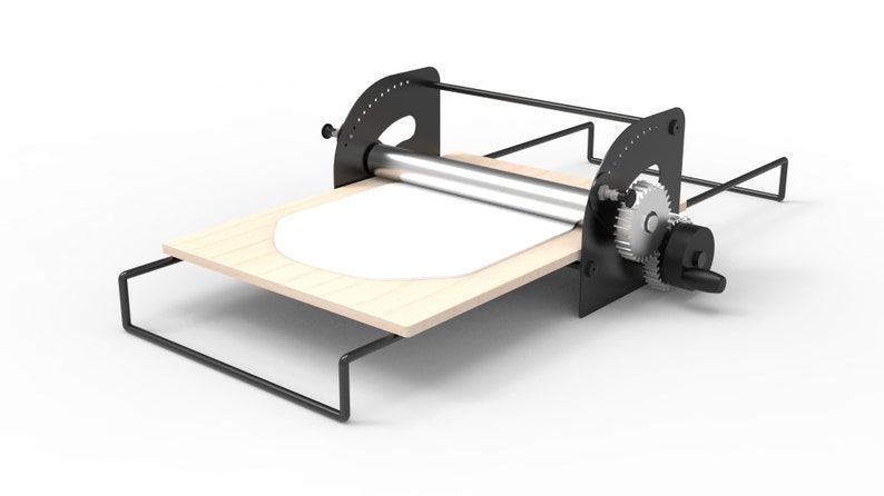 Machine à façonner la pâte, Dilution à l'argile, Presse à pâte à rouleaux, Dilution de la pâte, Pâte à croissants, Découpe laser, Plan en bois DXF PDF image 2