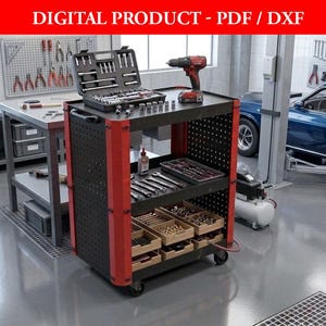 Werkzeugkorb - Werkzeug Organizer Plan DXF PDF
