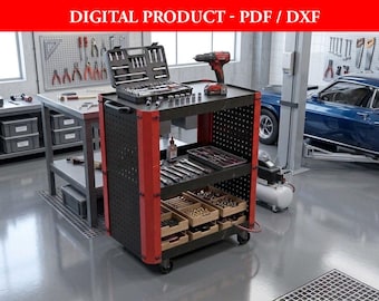 Tool Cart - Tool Organizer Plan DXF PDF