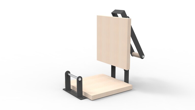 Foldable Manual Press Clamp | Wooden Press Jig Plans | DIY Hand Press Design | Portable Workbench Clamp Tool | Digital Download CNC Files image 5