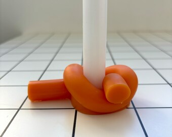 Handmade epoxy Cord candlestick