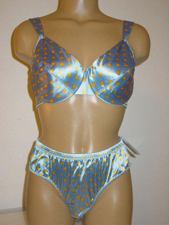 Vintage Victoria S Secret Blue Yellow Polka Dot Second Etsy Vintage Victoria S Secret Blue Yellow Polka Dot Second Etsy