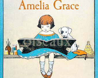 Little Reader Bookplates - Personalized Book Labels - Optional Given with Love by - Set of 24 - Teacher, Grandparent Gift