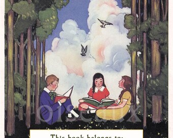 Ex libris personalizados para la hora de la lectura - Juego de 24 - Biblioteca infantil, regalo para profesores