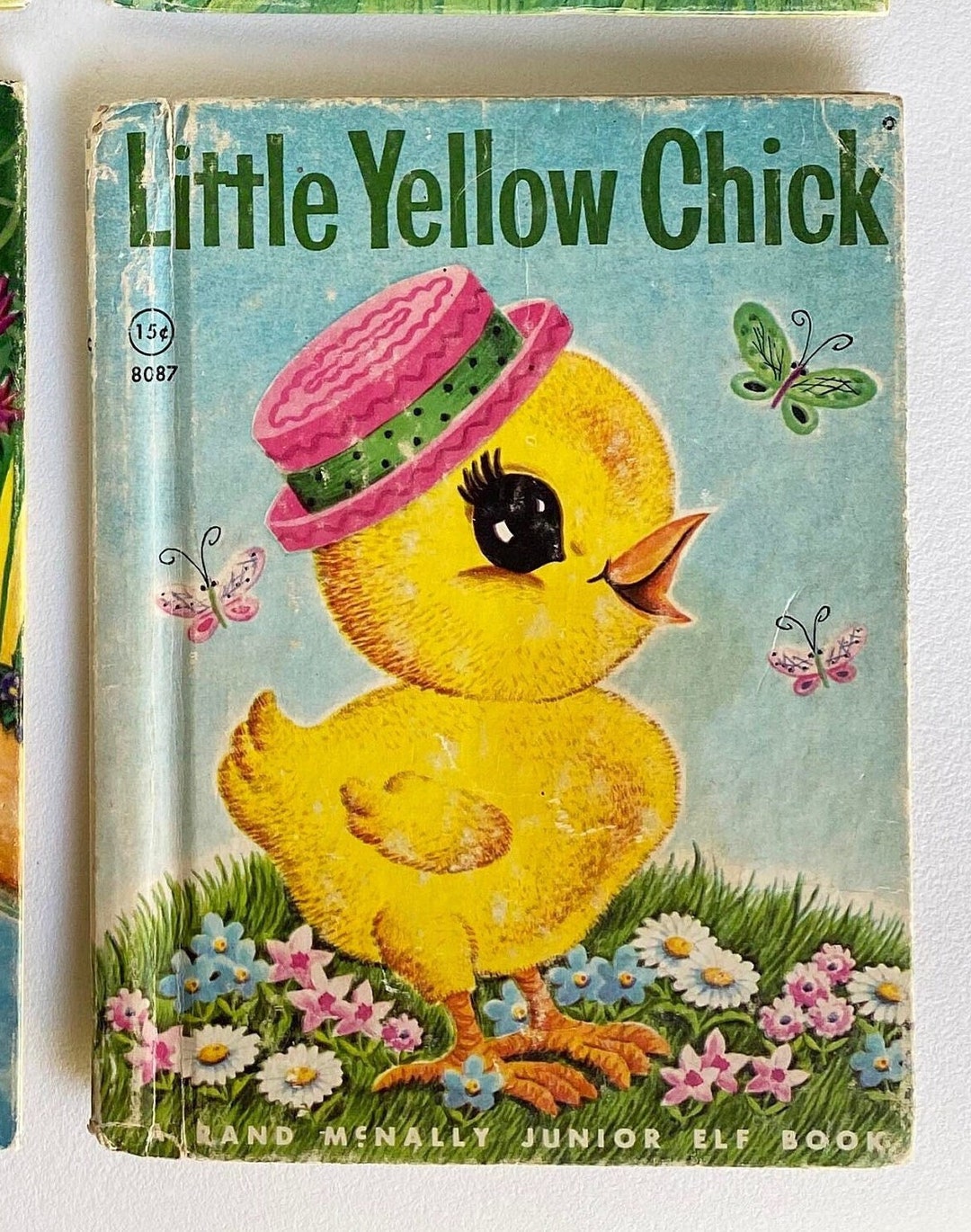 Little Yellow Chick Vintage Junior Elf Book Easter Basket Gift Adorable ...