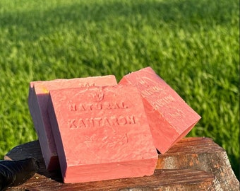 Natural Kantaron Soap,Handmade Soap,Naturel Soap(Skin Blemishes, Acne Scars, Burn Scars Remover) (The product is sold in two pieces)