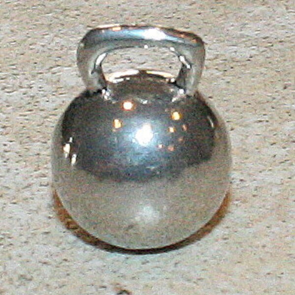 CrossFit Lovers Kettlebell Pewter Pendant or Charm
