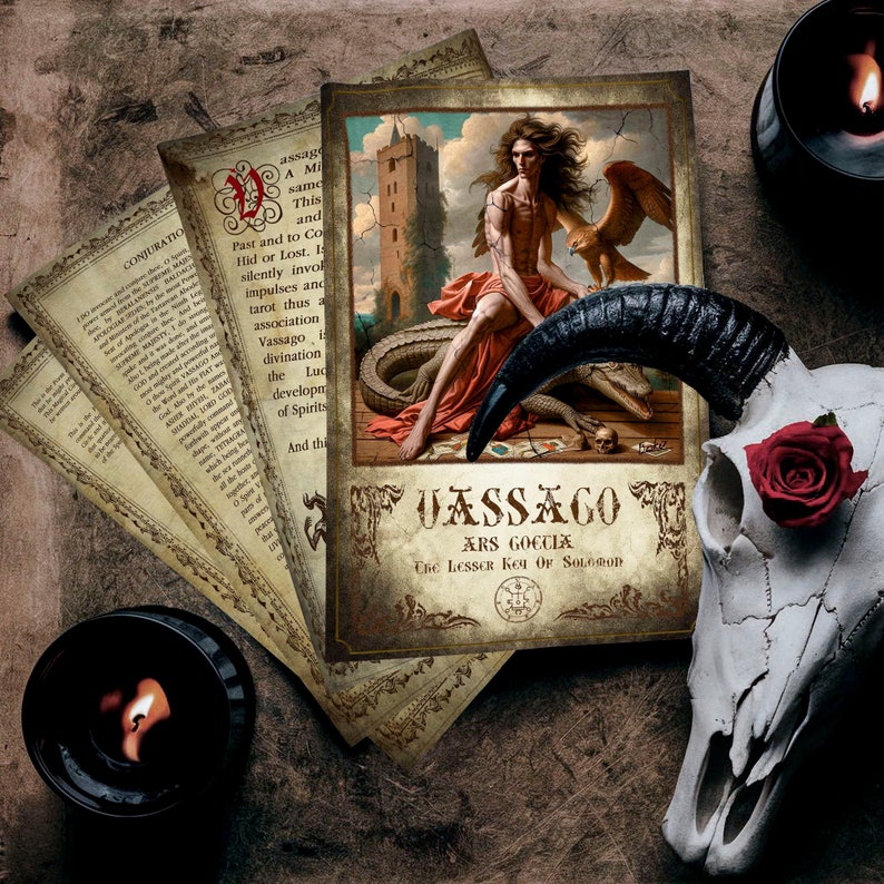 Vassago Demon Printable Dark Art Ars Goetia Grimoire. Seal Description ...