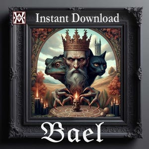 Bael Demon Printable Dark Art Ars Goetia Grimoire. Seals description pdf pages conjuration invocation. Ancient Occult Demonology