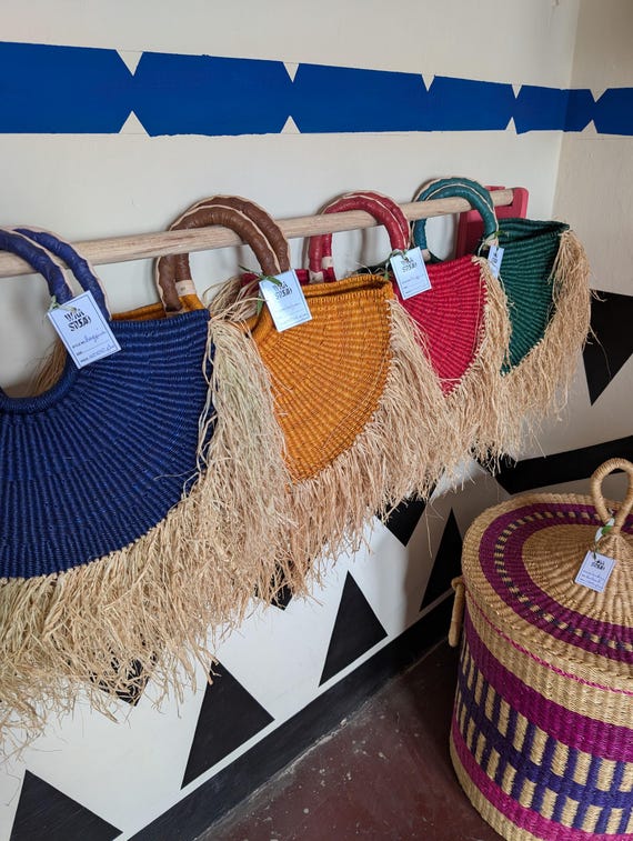 Rafia Borsa Di Paglia Borsa In Rafia, Borsa Da Spiaggia In Rafia