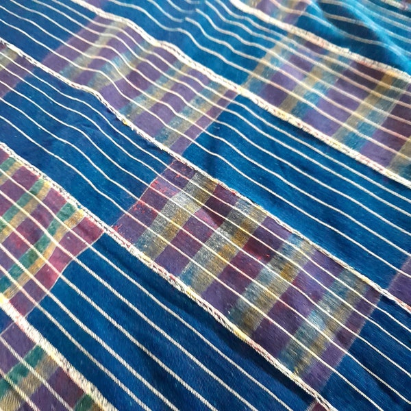 Vintage Ewe Kente Cloth, Blue Pinstripe Kente, African Textiles, Wall Hanging, Antique Textile, Vintage Kente, African Wall Art