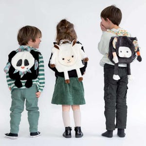 sac à dos  personnalisé enfant /  doudou personnalisé enfant /  les déglingos/ broderie /sac ecole/sac crêche/cadeaux bébé/naissance/