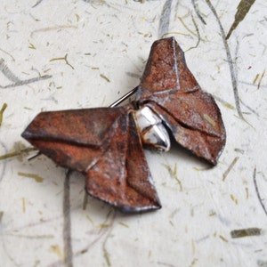 Silver Origami Butterfly Brooch Tranquillo, number eleven in Concerto Series, OOAK image 2