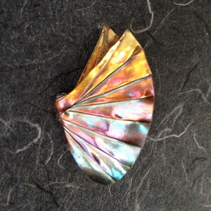 Silver Origami Butterfly Brooch &quot;Minuette&quot;, number six in Concerto Series, OOAK