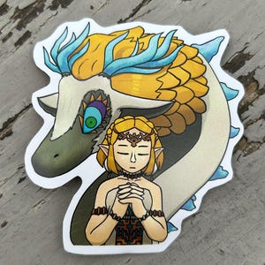 Zelda Tears of the Kingdom Light Dragon Sticker