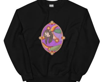 We Love Shelley | Unisex Sweatshirt | Illustrated Shelley Duvall Fan Memorial Robert Altman Stanley Kubrick Horror Faerie Tale Theatre