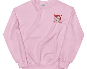 Kitschblade Unisex Embroidered Crewneck Sweatshirt