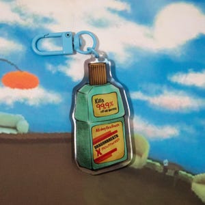 Mouthwashing Bottle Acrylic Keychain