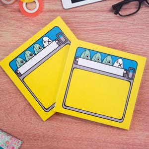Sardine Fish Sticky Notes