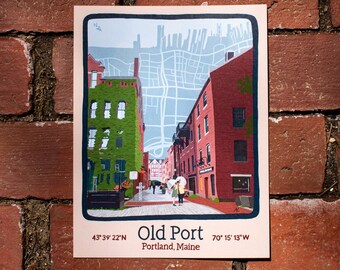 Old Port Print - Portland, ME
