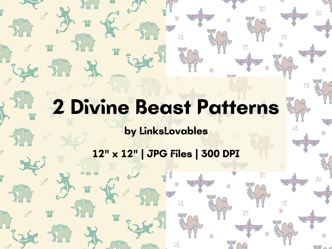 Divine Beast Pattern | Seamless Patterns | Pattern Paper | Digital ...