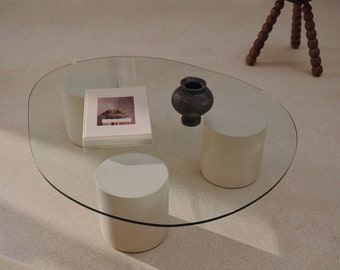 Mattia glass coffee table