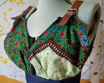 Ankara Print Patchwork Vest OOAK