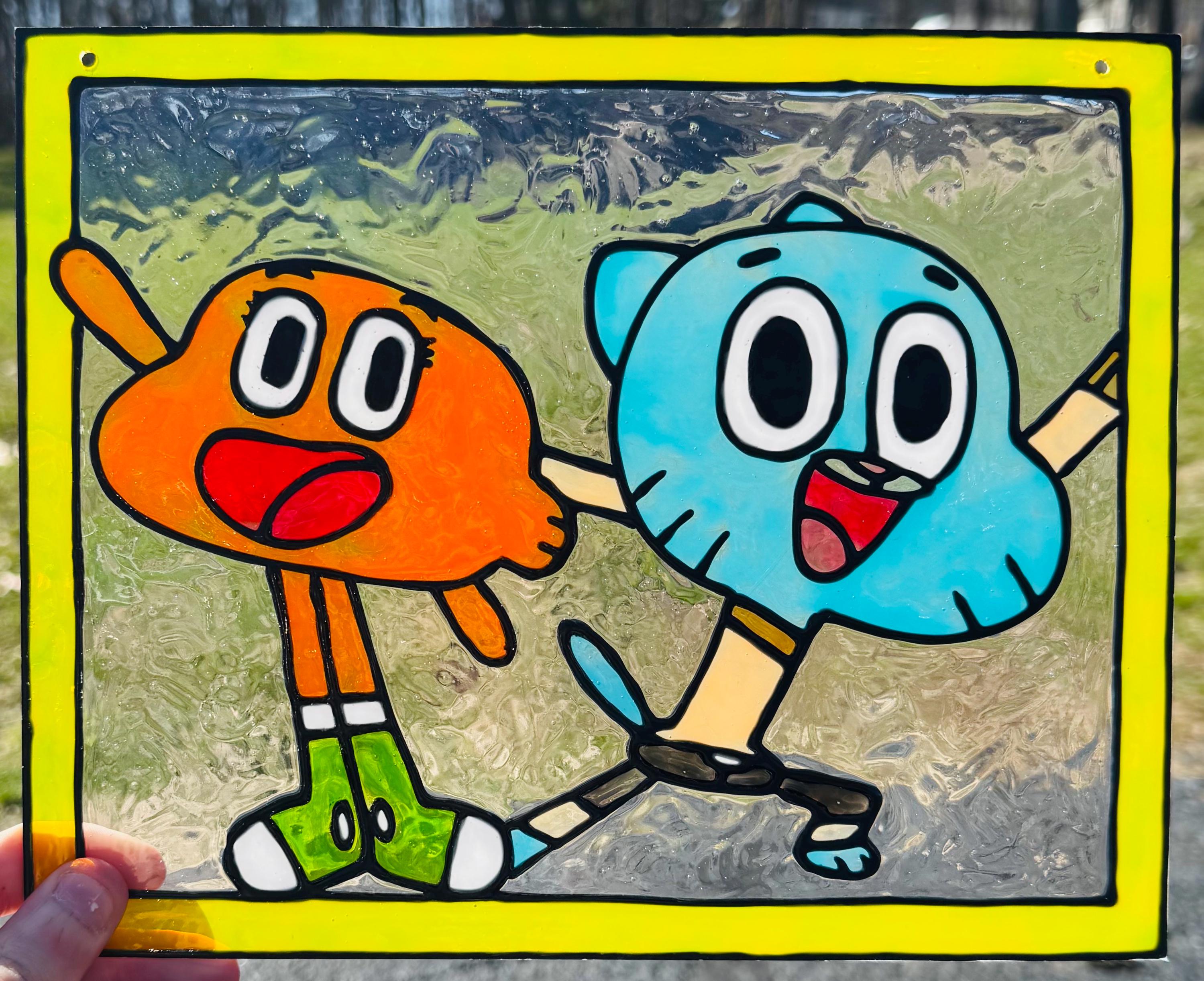 Gumball - Richard Personaggio, di Plastica Rigida, Circa 8 cm (S7D Gumball - Richard Personaggio, di Plastica Rigida, Circa 8 cm (S7D