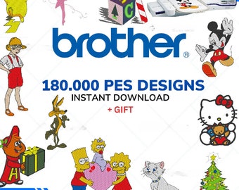 Embroidery Designs Collection Brother Machine Download - over 180,000 embroidery files in PES.