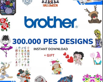 Embroidery Designs Collection Brother Machine Download - over 300,000 embroidery files in PES. + Embroidery Software