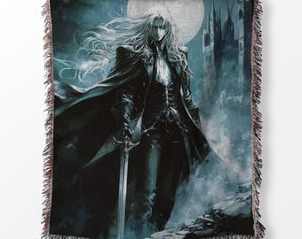 Castlevania Alucard Webdecke: Gothic Anime Wandteppich