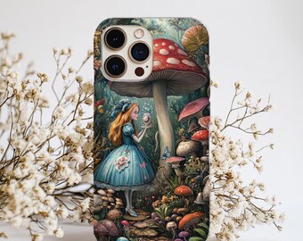 Étui pour téléphone Alice au pays des merveilles, housse de protection solide, coque antichoc, étui rigide pour iPhone, Samsung, Google, cadeau unique