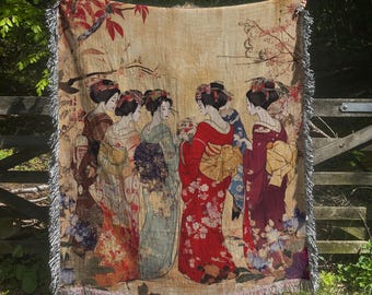 布花作品♡壁掛け Vintage Japanese Boro Fabric Wall Art Indigo One off Blanket