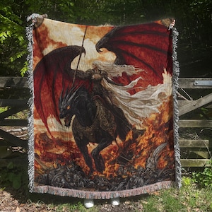 Throne of Glass Wandbehang: Manon und Abraxos, Literarisches Fandom Dekor