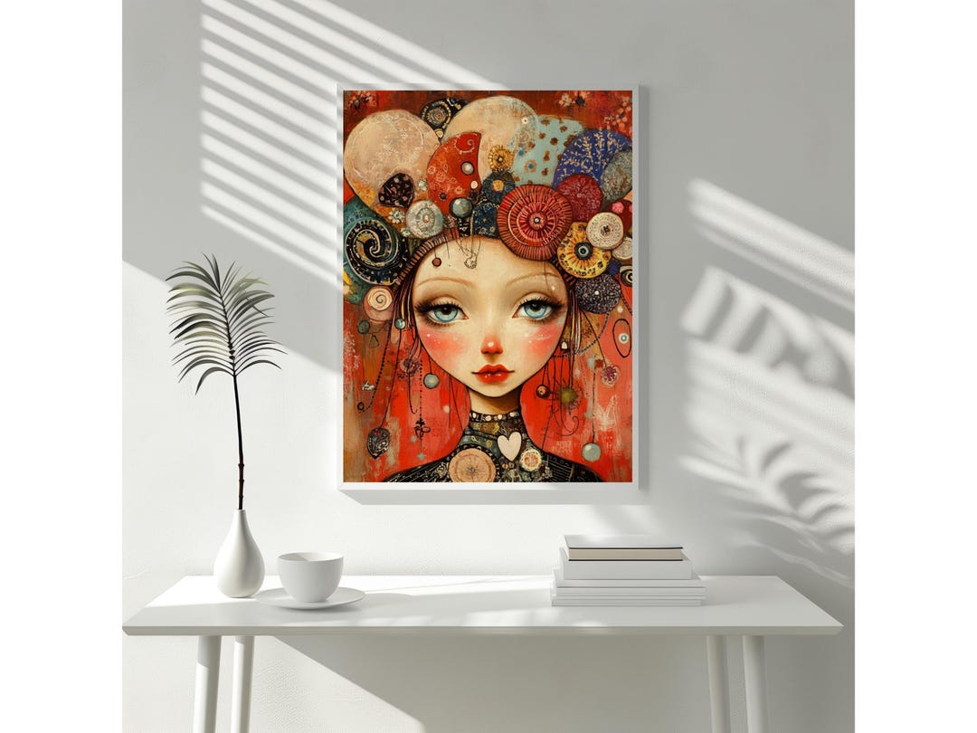 Bohemian Poster, Boho Chic Folk-art Print, Modern Wall Art - Etsy