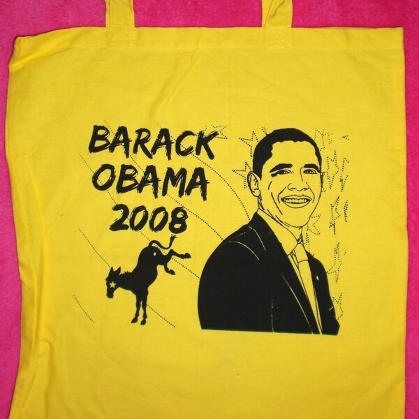 Barack Obama tote bag purse presidential candidate democrat