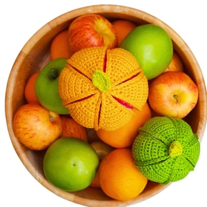 Fruity Puzzle Ball Crochet Pattern | Segment Ball Amigurumi PDF  Montessori Toy