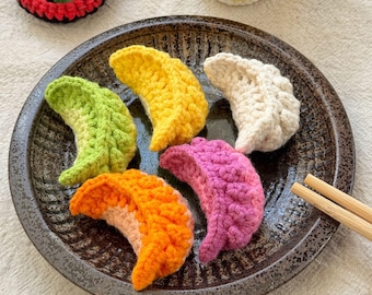 Dumpling Crochet Pattern with video | Amigurumi Chinese Food Plush PDF