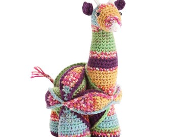 Crochet Gemina the Giraffe Puzzle Balls Pattern PDF E-Book | Baby toy doll
