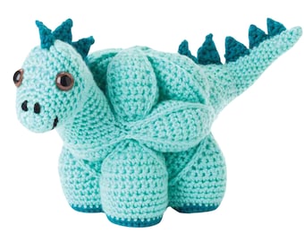 Crochet Dinosaur Puzzle Ball Pattern PDF Amigurumi Dino Toy Tutorial for Beginners Digital Download Baby Gift Nursery Decor DIY Plush