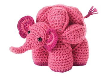 Crochet Eleanor The Elephant Puzzle Balls Pattern PDF E-Book | Baby toy doll